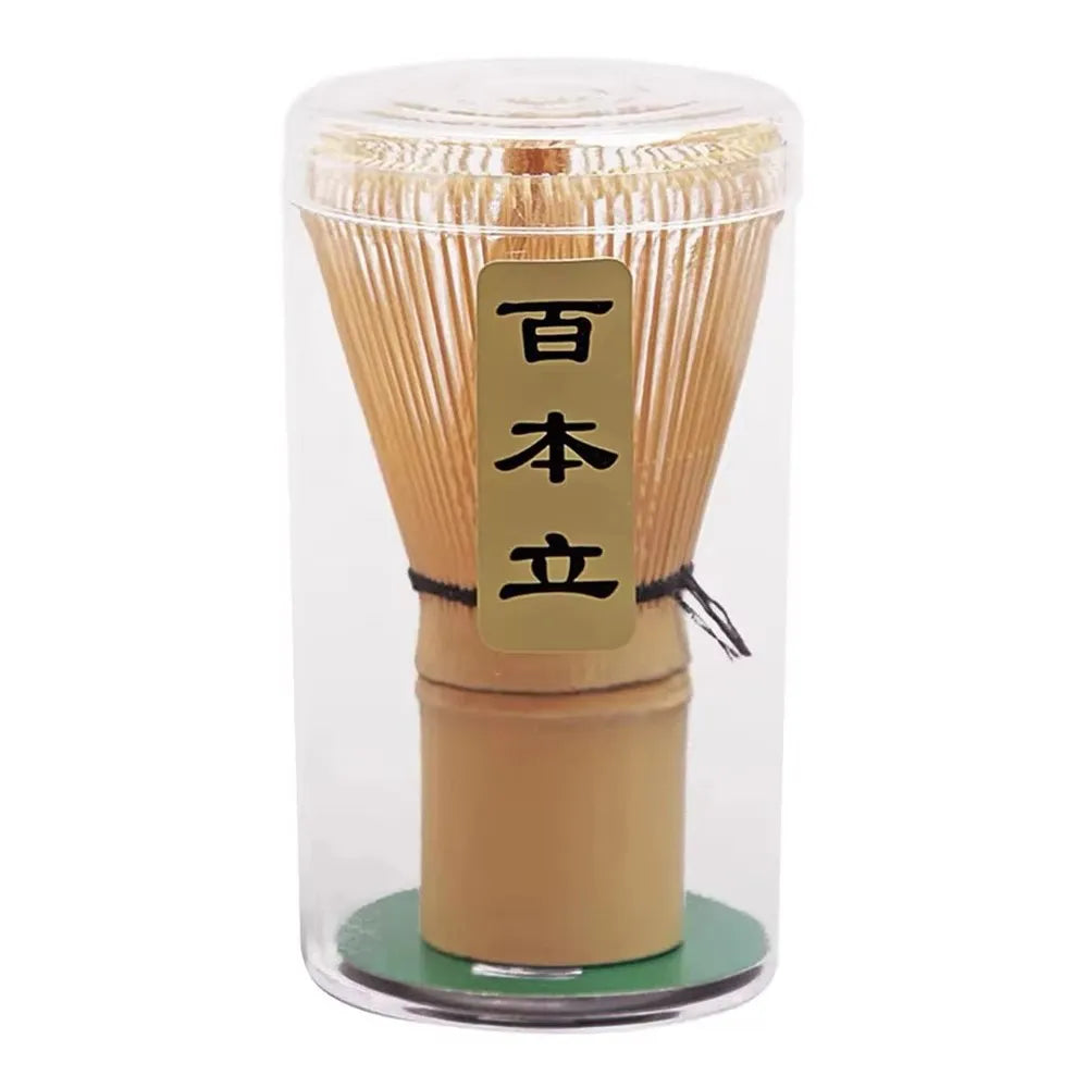 Matcha Tea Set with Bamboo Whisk, Tea Spoon & Brush – Traditional Japanese Tea Ceremony Kit