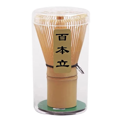 Matcha Tea Set with Bamboo Whisk, Tea Spoon & Brush – Traditional Japanese Tea Ceremony Kit