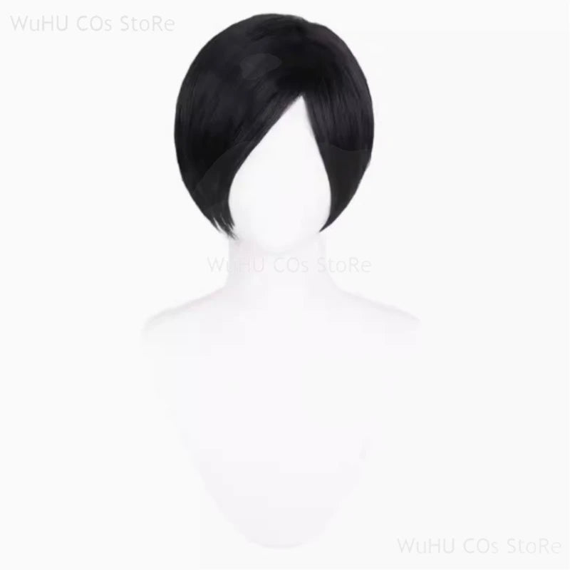 Resident Evil 4 Ada Wong Cosplay Costume | Red Cheongsam Embroidery Dress with Wig | Halloween Carnival & Anime Roleplay Suit for Women