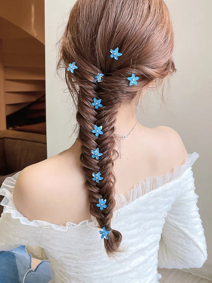 Juego de 10 pinzas para el pelo de princesa con flores para niñas – Lindas horquillas y accesorios para el pelo florales para niños