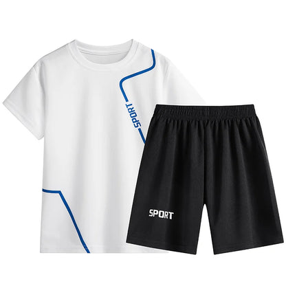 Maillot et short de football pour enfants Ensemble d'entraînement 2 pièces pour garçons
