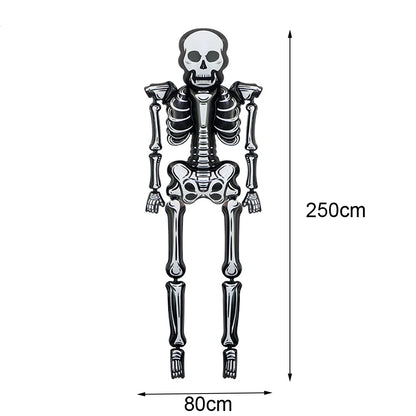 Large Halloween Standing Foil Balloons – Haunted House, Castle, Skull, Coffin & Witch Mylar Balloons for Halloween Party Decorations