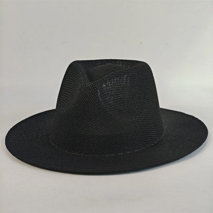 Unisex Panama Straw Hat – British Style Foldable Sun Hat for Men & Women, Beach Hat with Sun Protection for Summer