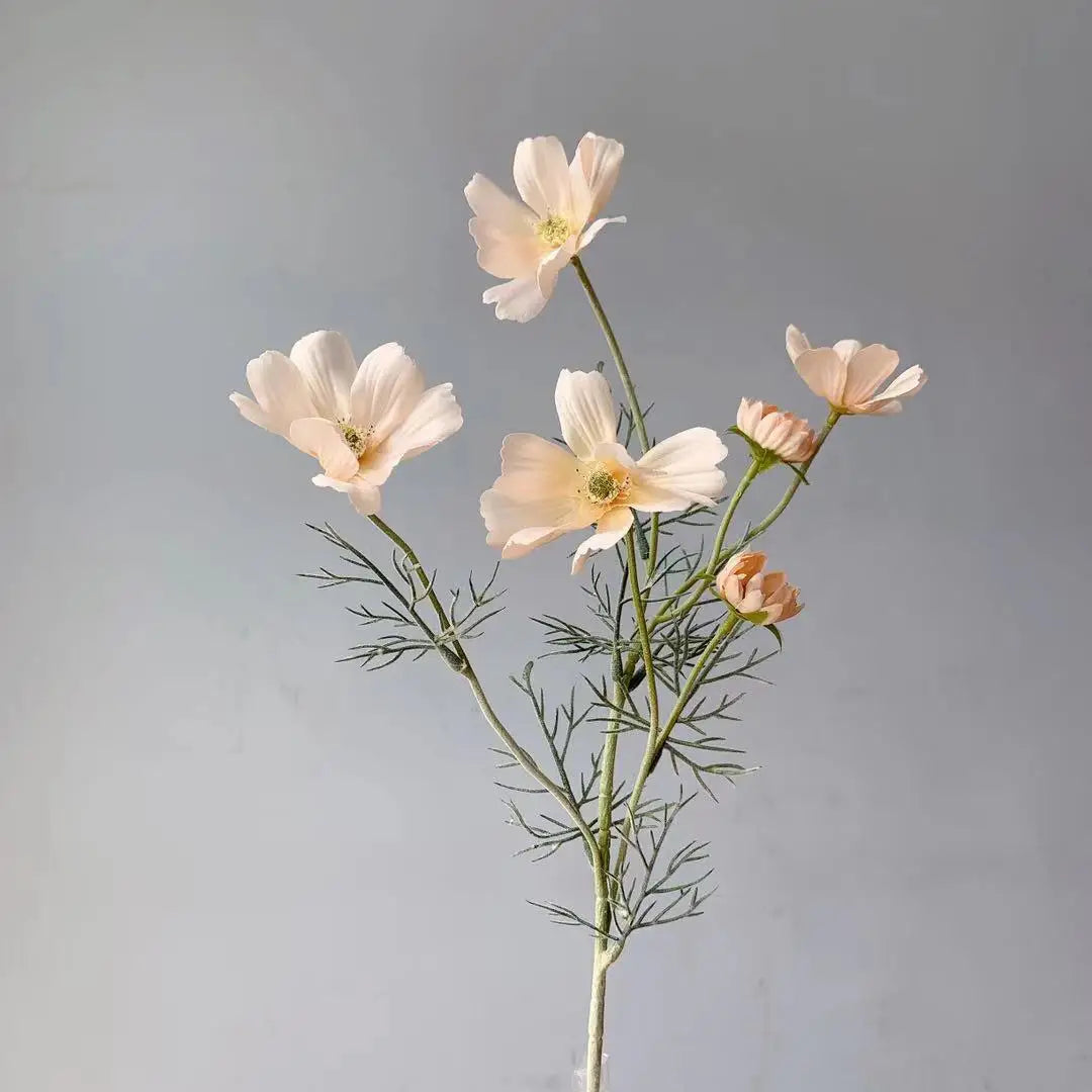 1 Gerbe de 60cm de Fleurs Artificielles Camomille Marguerite – Fausse Fleur en Soie Blanche pour Décoration de Mariage, Décoration de Table, Arrangements de Fête & Bouquets DIY