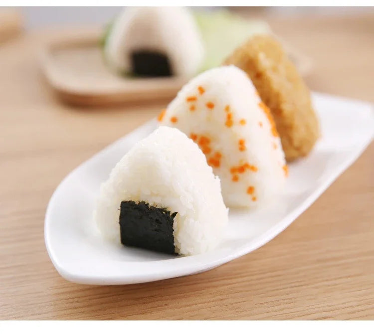 Onigiri Sushi Rice Ball Mold Kit – DIY Japanese Rice Press for Bento Lunches, Reusable Kitchen Tool (1–2 PCS)