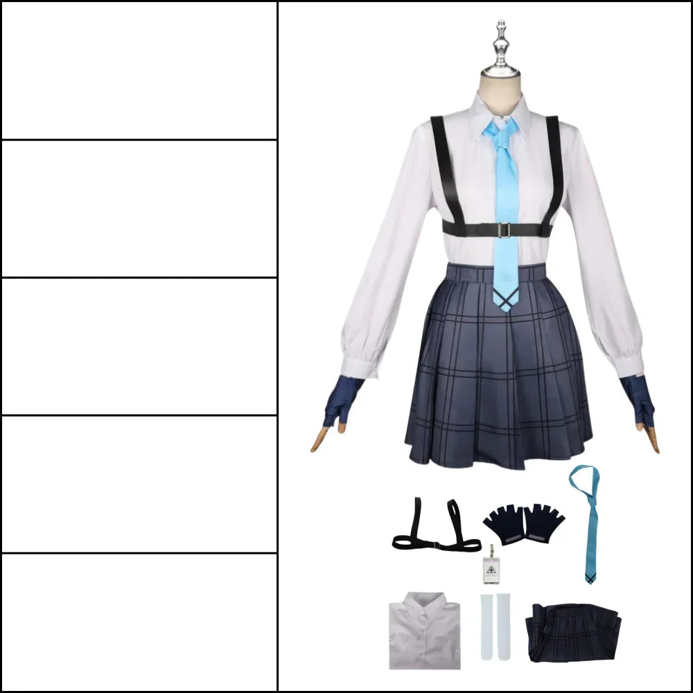Blue Archive Takanashi Hoshino Cosplay Costume – Full Set with Wig | Anime Game Role Play Outfit