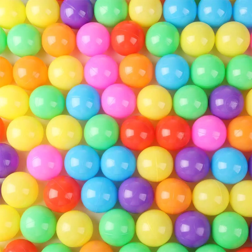 100Pcs Soft Colorful Water Pool Ocean Wave Balls – Outdoor Sports Inflatable Stress Relief Air Balls for Kids, Eco-Friendly Funny Toy Set