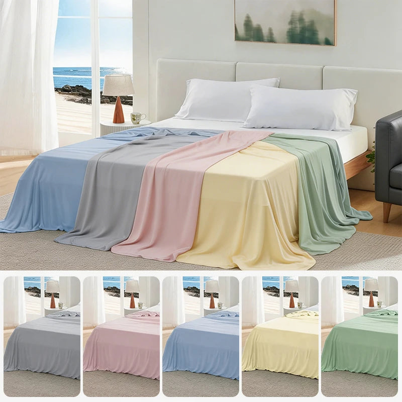 Summer Cooling Blanket – Ice Silk Lightweight Breathable Air Conditioning Quilt for Home & Office