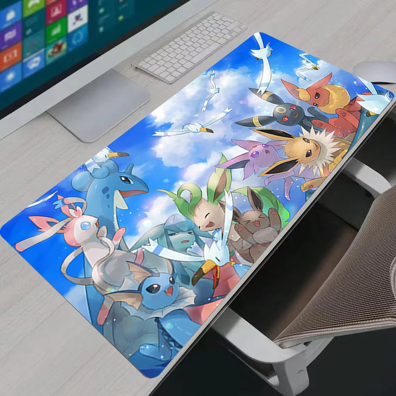 Pokémon Eevee Kawaii Gaming Mouse Pad – Anime Rubber Desk Mat for PC, Laptop & Keyboard Setup