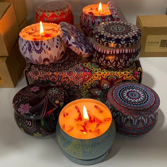 Velas Aromáticas Vintage de Cera de Soja – Frascos de Velas con Fragancia Floral para Decoración del Hogar, Bodas y Regalos (Paquetes de 1 a 4)