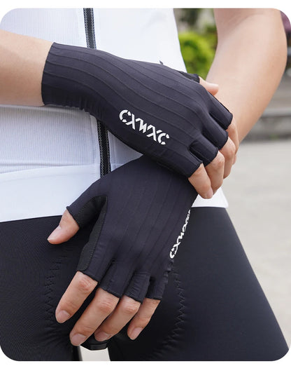 Guantes de Ciclismo sin Dedos CXWXC – Transpirables y Antideslizantes para Hombre y Mujer con Soporte Extendido de Muñeca para Fitness, Entrenamiento y Deportes al Aire Libre