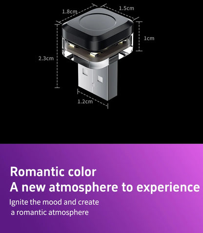 Universal USB LED Car Interior Ambient Light – Plug & Play Mood Lamp for Reading & Interior Décor