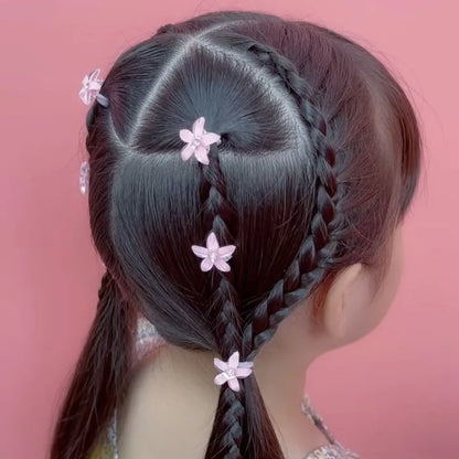 Juego de 10 pinzas para el pelo de princesa con flores para niñas – Lindas horquillas y accesorios para el pelo florales para niños