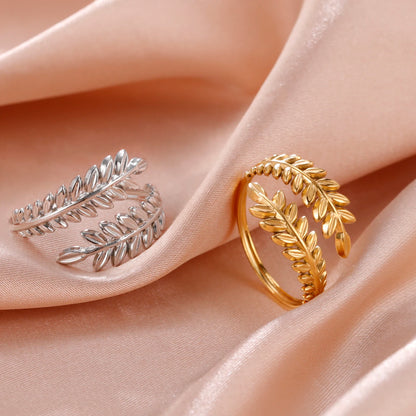 Bague Skyrim en acier inoxydable cœur géométrique pour femme, réglable, ouverte, pour fête, esthétique