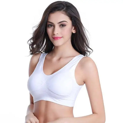 S-7XL Plus Size Wireless Sports Bra – Seamless Non-Wired Adjustable Comfort Bra for Yoga, Fitness & Everyday Wear