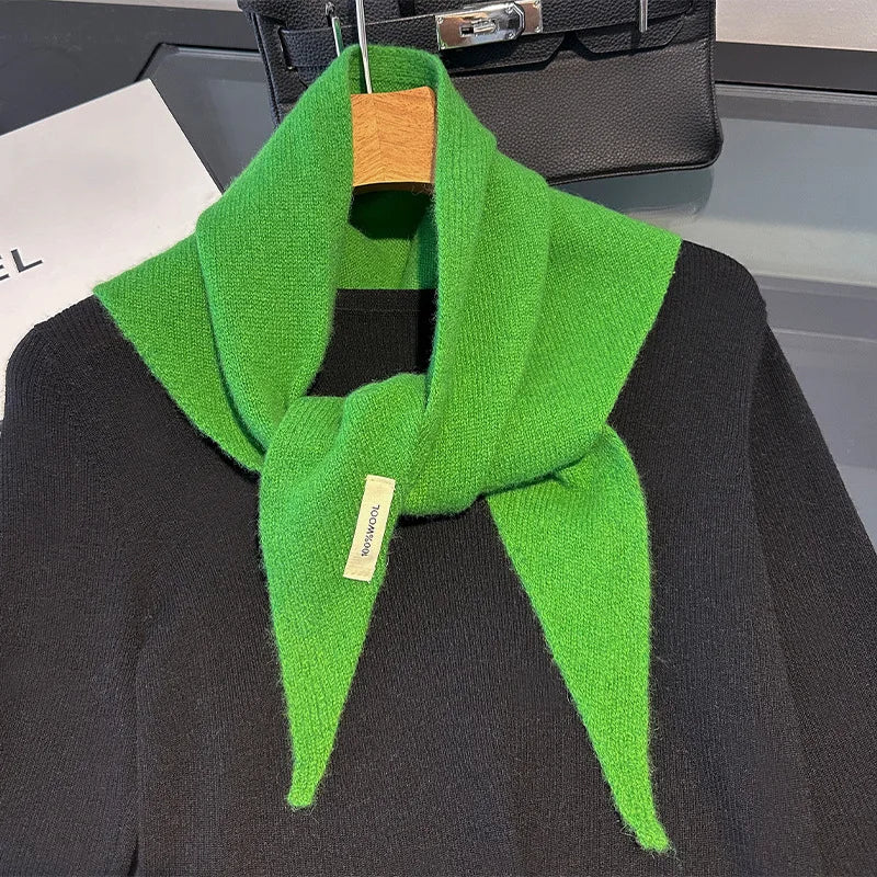 100% Wool Winter Scarf for Women Long Warm Cashmere Feel Shawl Wrap Solid Pashmina Hijab Head Scarf