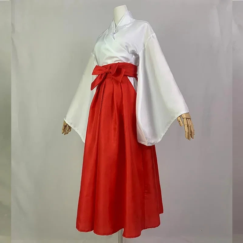 Iori Utahime Cosplay Costume – Kimono Style Dress Set with Top & Headwear (Women’s Halloween/Comic Con Outfit)