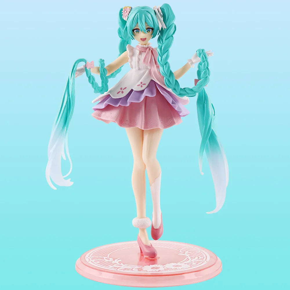 Hatsune Miku Anime Figure – Virtual Singer Manga Statue Figurine Model Toy for Desk Decoration, Cake Topper & Gift