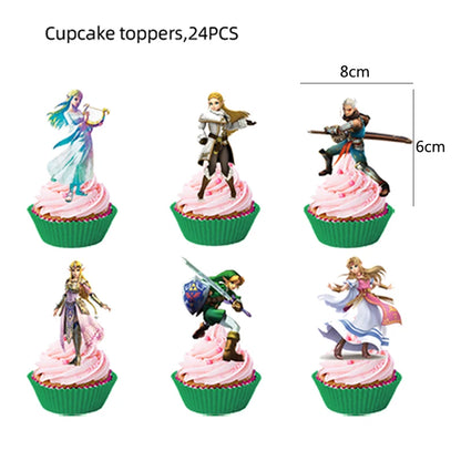 The Legend of Zelda Birthday Party Decorations Disposable Tableware Set – Cups, Plates & Napkins for Kids Birthday Party Supplies & Baby Shower Toys