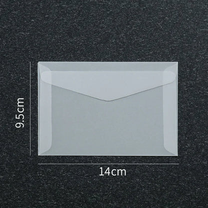 Lot de 50 enveloppes vierges translucides pour invitations, cartes postales, cartes de mariage, courriers professionnels et cartes cadeaux