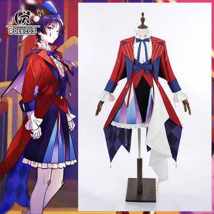 Genshin Impact Scaramouche Cosplay Costume – Fanart Digital Circus Style Roleplay Suit for Men, Halloween & Party Outfit