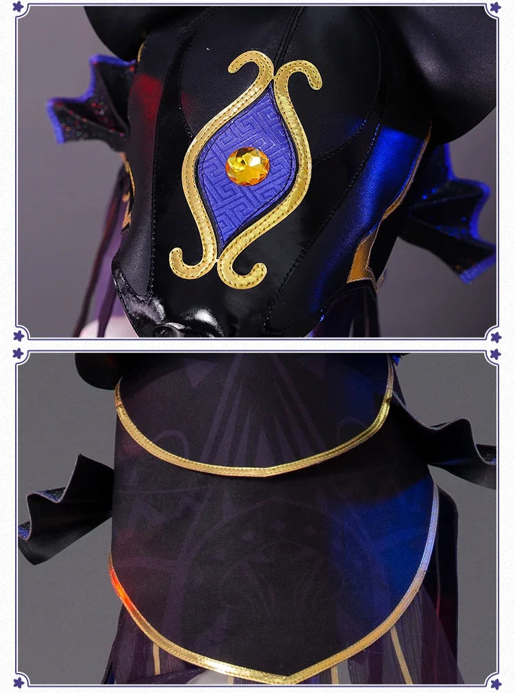 Genshin Impact Cyno Cosplay Costume – Men’s Combat Uniform Full Set with Hat for Halloween & Roleplay Anime Outfit