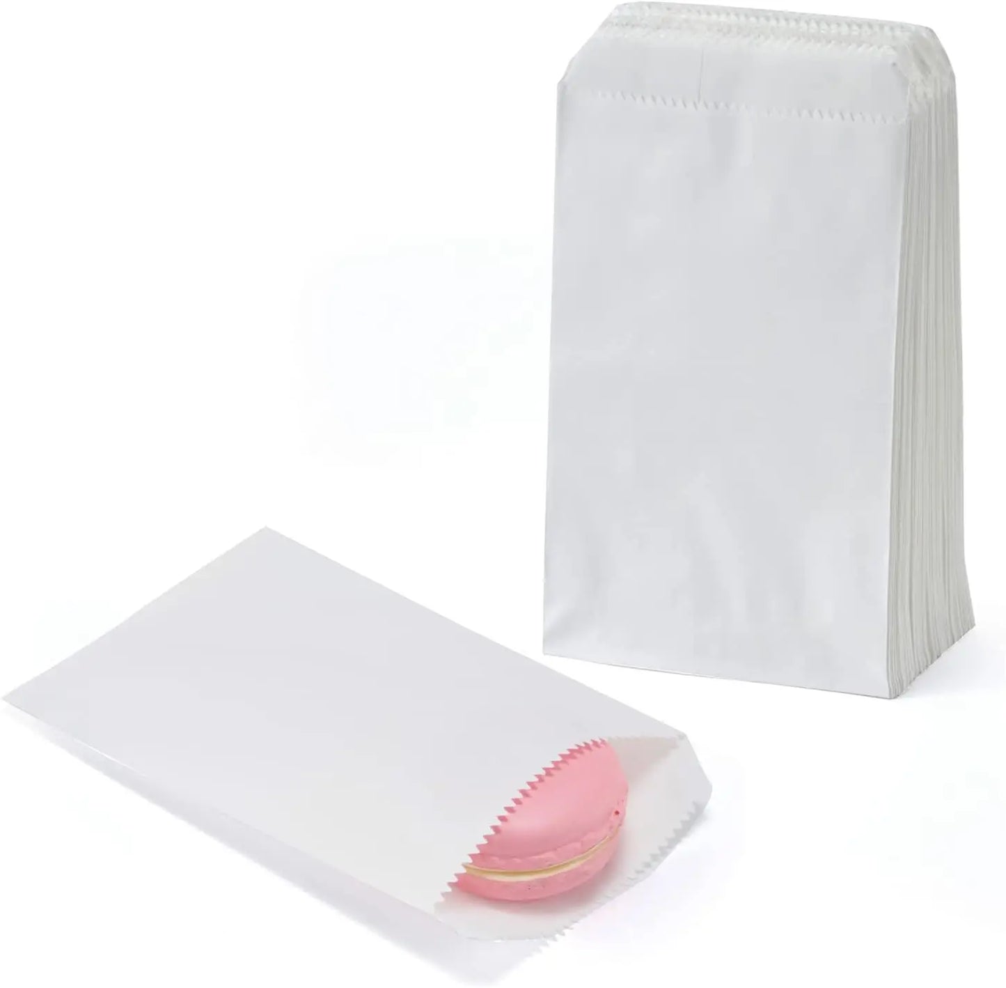 50 Bolsas Planas de Papel Kraft para Detalles (10x15cm, 13x18cm, 4x6", 8x15cm) – Bolsitas de Papel para Empaques, Recuerdos de Fiesta, Navidad y Dulces