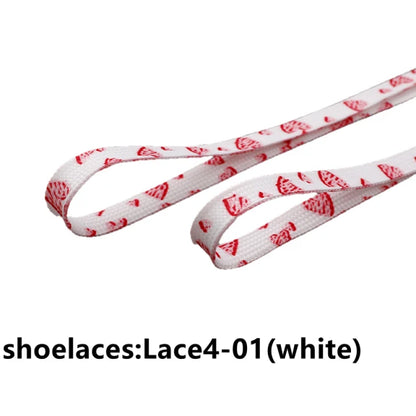 120/140/160cm Star Moon Shoelaces – Blue, Purple & Love Pattern Flat Elastic Shoe Laces for Sneakers & Casual Shoes