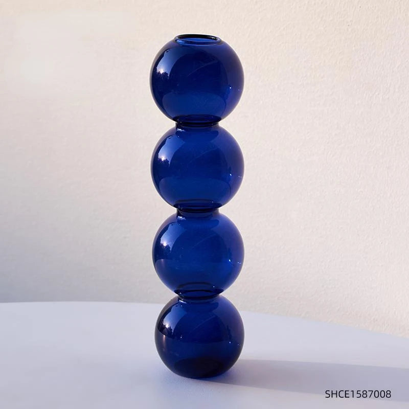 Nordic Glass Flower Vase – Decorative Terrarium Planter for Home, Living Room & Office Décor