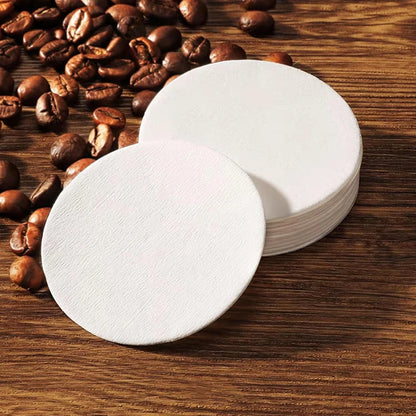 Replacement Round Coffee Filter Papers – Disposable Paper Filters Compatible with AeroPress Coffee Makers, Tea & Coffee Brewing Accessories for Home Barista Use