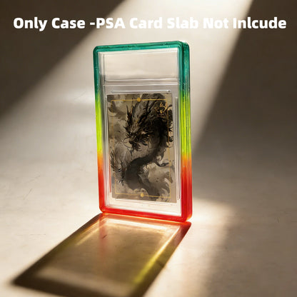 Étui de protection Bumper en TPU à paillettes – Housse de protection avec dos transparent pour cartes à collectionner PSA 35PT