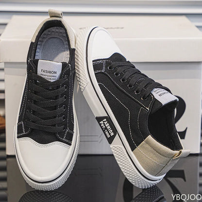 Baskets Toile Homme – Chaussures Décontractées Légères et Respirantes, Baskets de Marche Confortables et Résistantes à l'Usure, Grandes Tailles