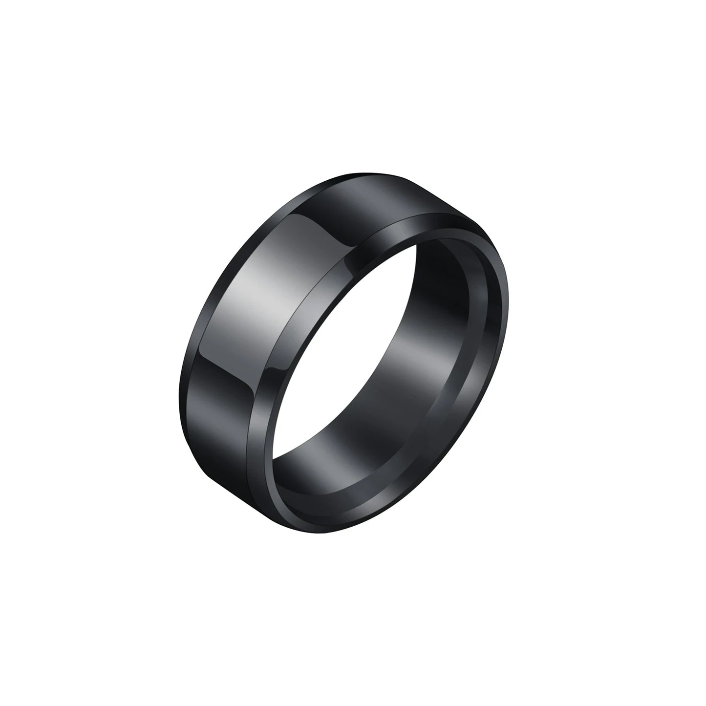 Stainless Steel Wedding Band Ring – 2mm, 4mm, 6mm & 8mm High Polished Smooth Ring for Men & Women | Minimalist Jewelry
