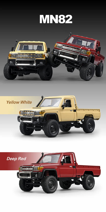 ZWN MN82 Camion Tout-Terrain RC 4x4 LC79 à l'Échelle 1:12 avec Lumières LED, Modèle de Simulation Complet pour Enfants et Adultes