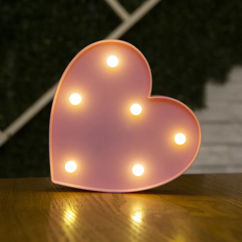 Alphabet & Number LED Night Lights – Personalized Letter Lamps for Birthday Parties, Weddings, Bedrooms, Wall Decor & Home Decorations