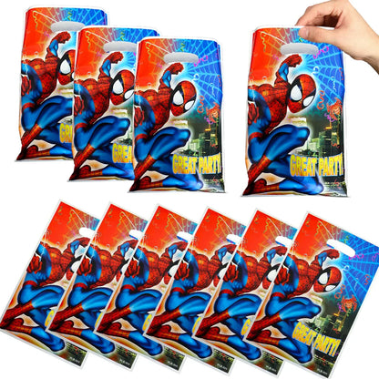 Red Superhero Spider Theme Party Supplies – Disposable Cups & Plates, Paper Tablecloth & Festive Decorations for Kids' Birthdays & Baby Showers