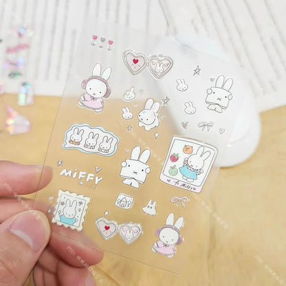 Cute Miffy 3D Nail Stickers – Kawaii Anime Glass Camera Nail Art Decorations (Holiday Gift Set)
