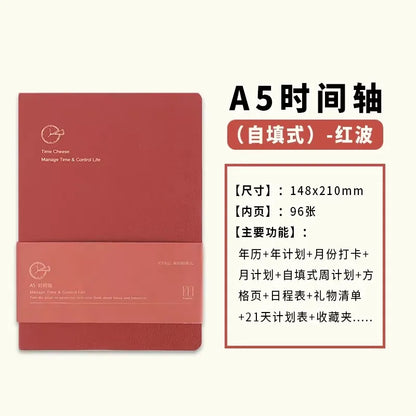 Kinbor Undated Weekly Planner – Portable Daily, Monthly & Schedule Journal Notebook