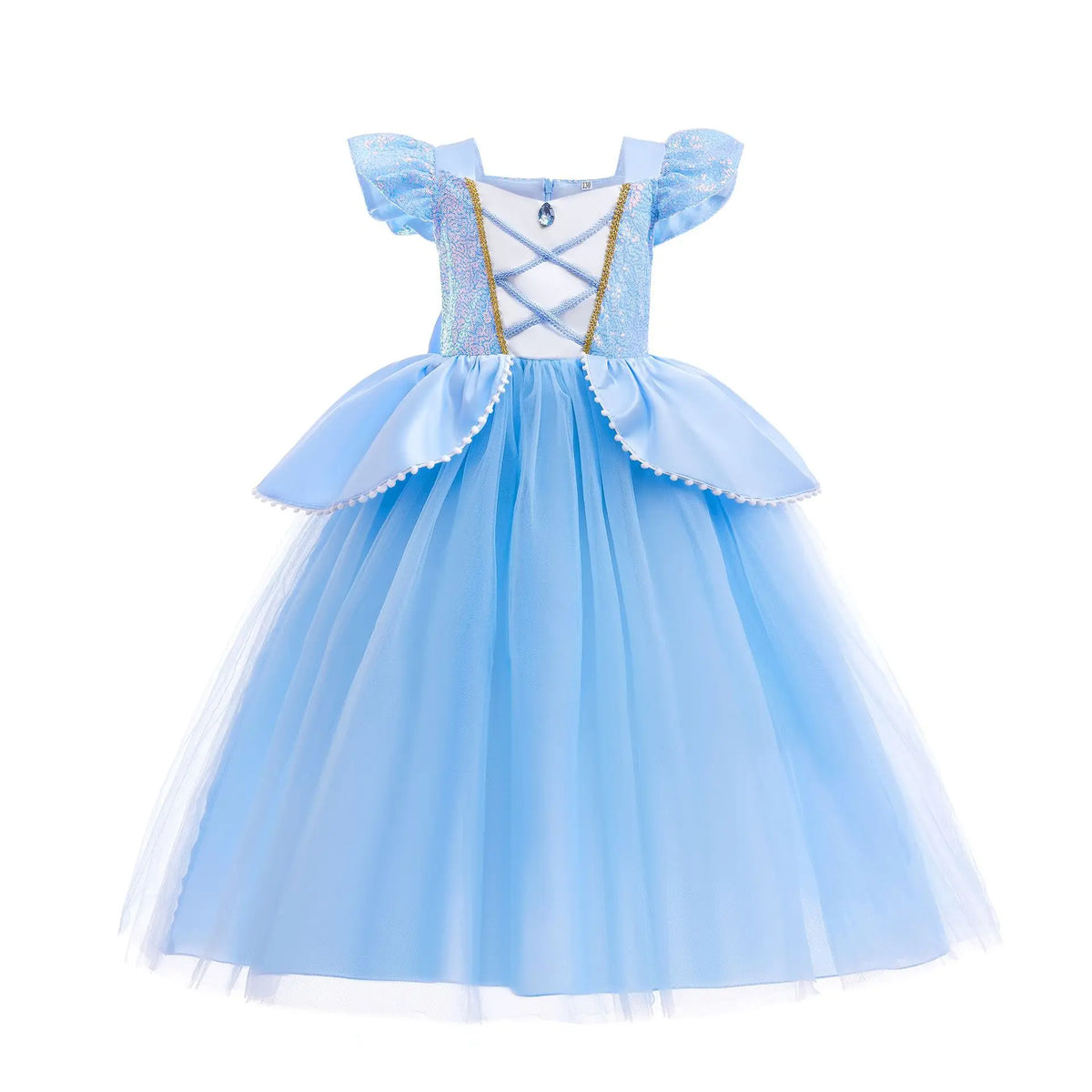 Girls’ Princess Cosplay Dress – Elsa, Anna & Rapunzel-Inspired Kids Costume for Halloween, Birthday Parties & Dress-Up Events