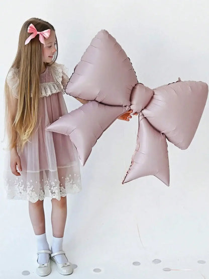12PCS Large Pink Bow Balloons – Decorative Party Balloons for Weddings, Birthdays & Valentine’s Day