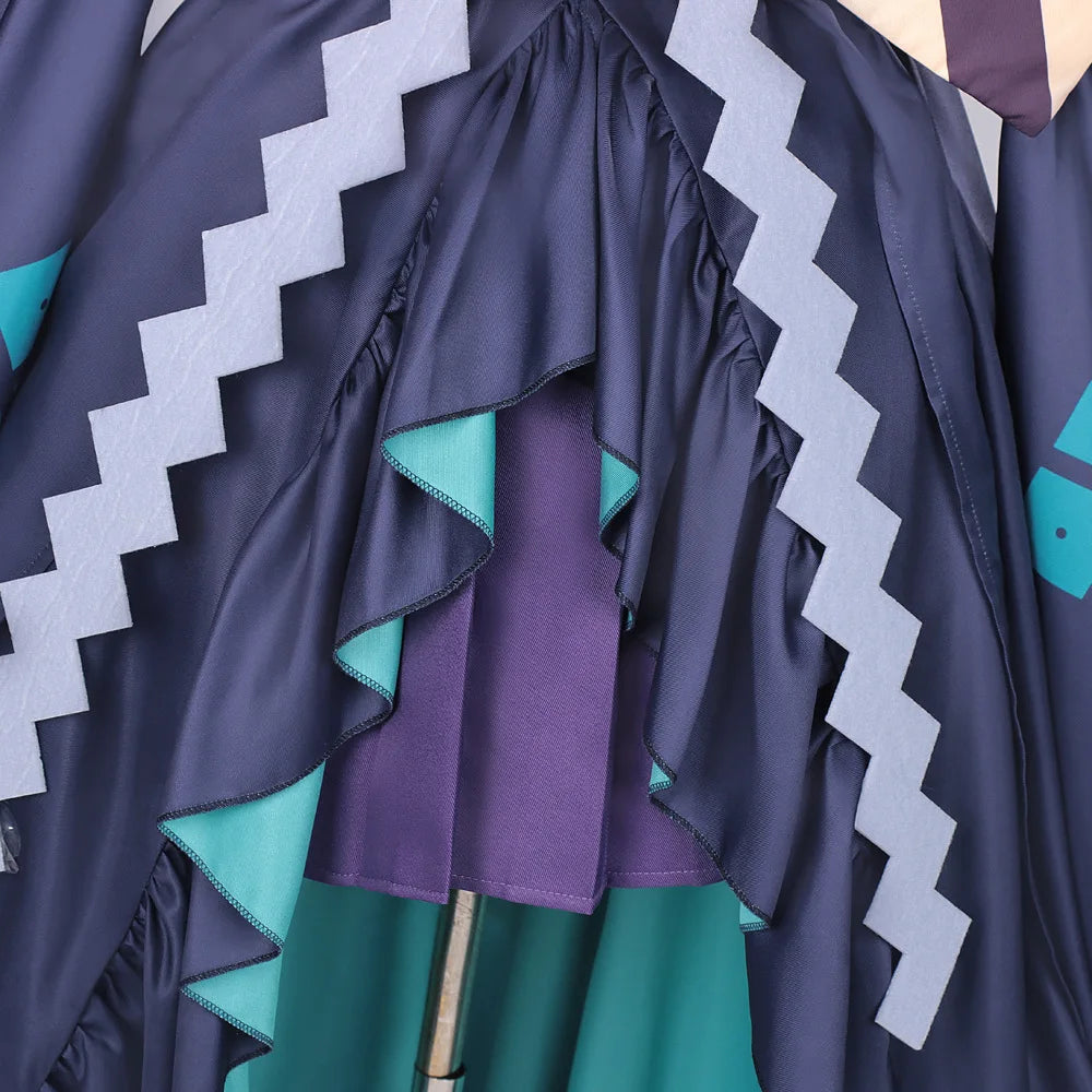 Cosmic Princess Kaguya / Tsukimi Yachiyo Cosplay Costume | Dark Blue Dress for Party, Stage Performance & Anime Convention