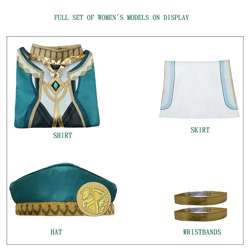 Genshin Impact Akademiya Cosplay Uniform – Sumeru Library Costume (Men & Women)