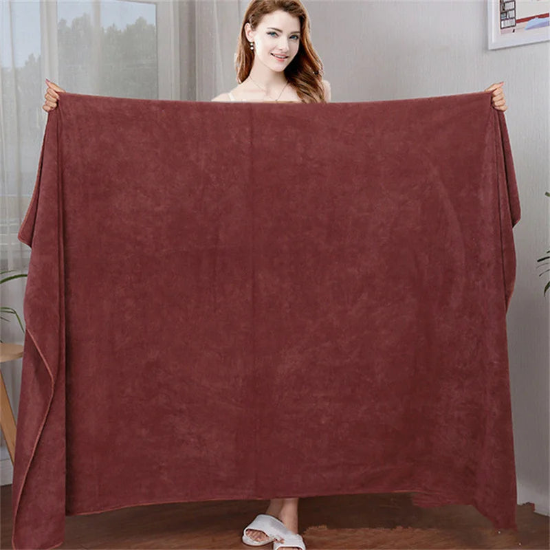 Toalla de baño de microfibra súper grande – Suave, de secado rápido, altamente absorbente para baño, deportes, viajes, playa y uso multiusos, toalla de ducha ligera resistente a la decoloración