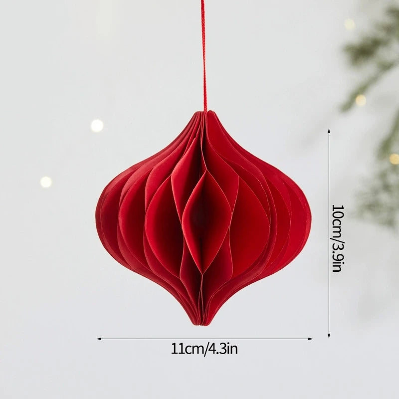 Chinese New Year 3D Hanging Ball Ornaments – Festive New Year Pendant Decorations for Wedding, Party, Tree & Home Decor