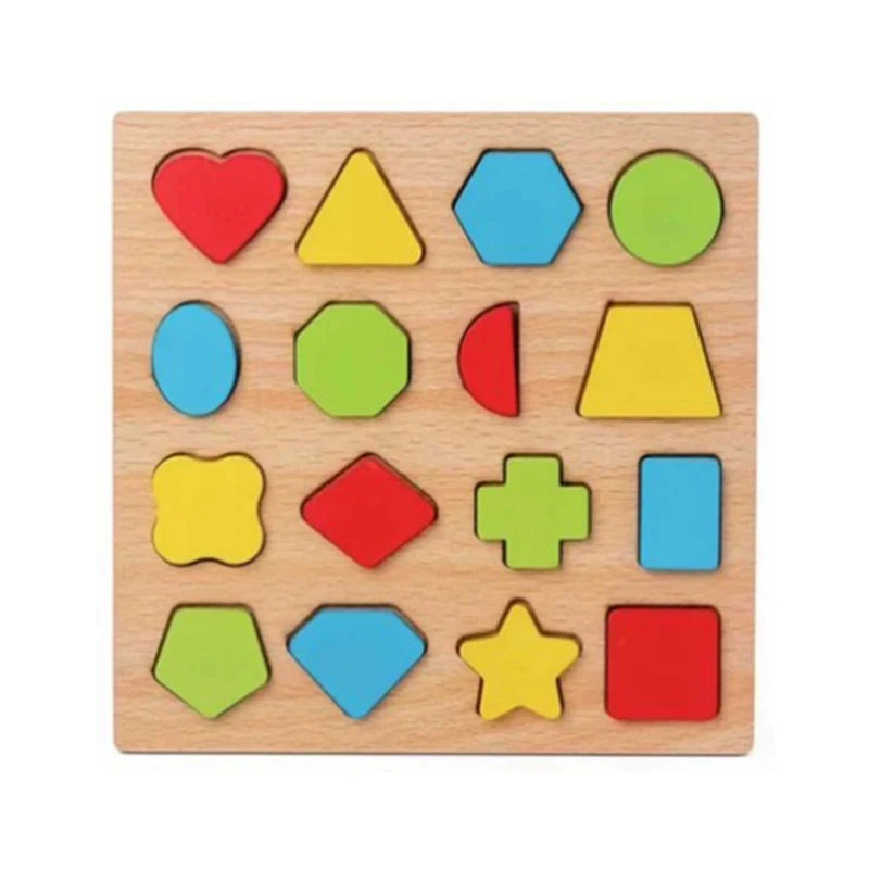 Jouet de puzzle en bois Montessori pour bébé – Jeu d'apprentissage éducatif pour les tout-petits de 1 à 3 ans, activité de développement cérébral d'association de formes pour enfants, cadeau d'anniversaire et jouet d'apprentissage précoce