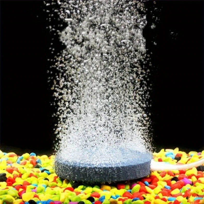 Aquarium Air Stone Bubble Disk – Air Diffuser Aerator for Fish Tank & Pond Pumps, Hydroponic Oxygenation Plate & Aquarium Accessories