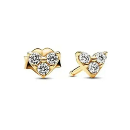 Juego de pendientes de tuerca de plata de ley 925 con hoja cuadrada, sol y luna para mujer, exquisito regalo de joyería europea