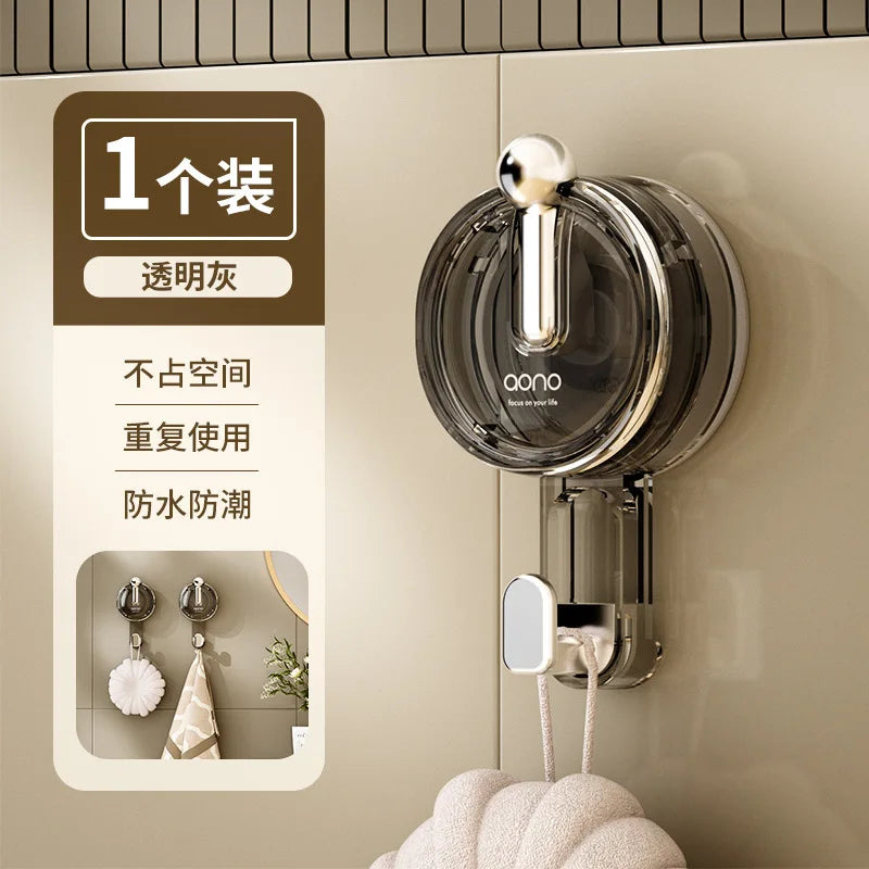 Lot de crochets à ventouse – Crochets adhésifs puissants 1/4/8pcs, sans perçage pour salle de bain, cuisine, porte, toilettes et rangement domestique