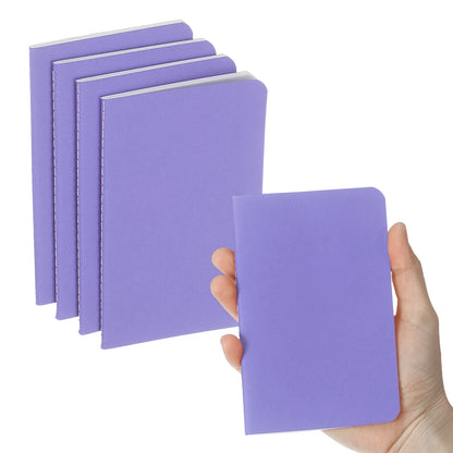 4/6 uds. Cuadernos A6 Kraft de Bolsillo – Mini Diarios Rayados para la Escuela y la Oficina