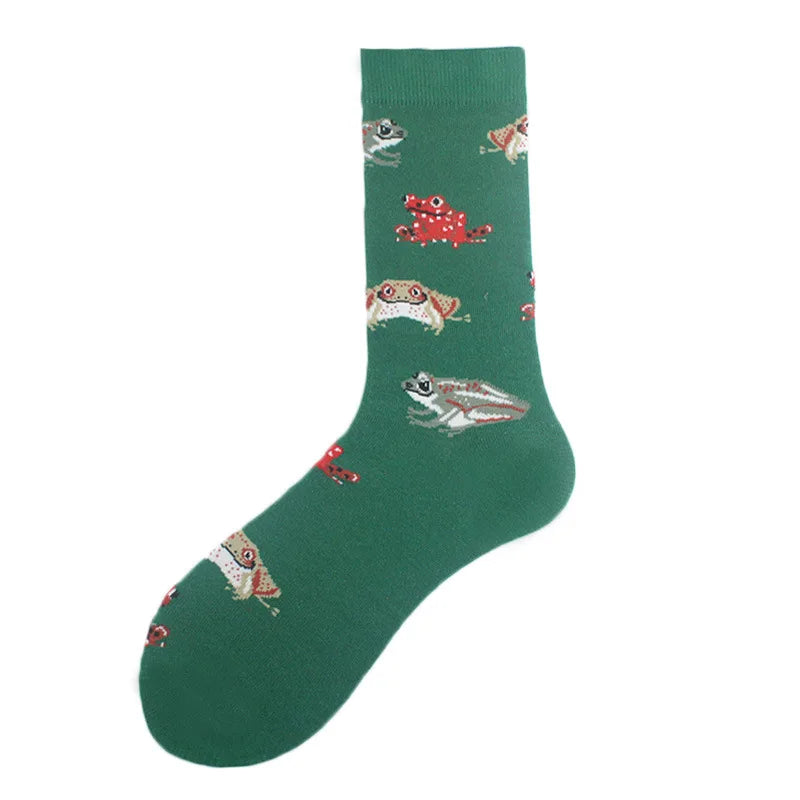 Funny Cotton Novelty Crew Socks – Alien, Planet, Shark, Dinosaur, Skateboard & Math Designs for Men & Women